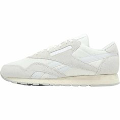 Кроссовки Reebok Classic Nylon, полнота F, размер 10,5 US, белый/серый
