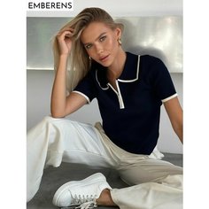 Джемпер EMBERENS Весна-лето 2025, размер M, , синий