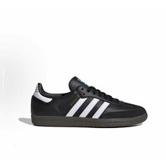 Кроссовки adidas Samba Core Black, полнота D, размер 6.5 US, Core Black / Cloud White / Gum