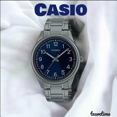 Наручные часы CASIO, синий, серебряный