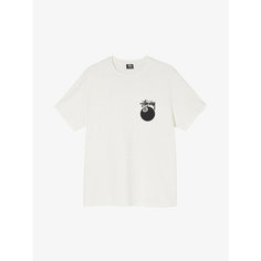 Футболка Stussy 8 Ball Pig Dyed Tee, размер XL, бежевый /натуральный белый