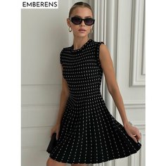 Платье EMBERENS Весна-лето 2025, размер S, черный