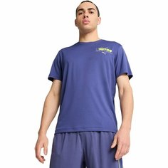 Футболка PUMA NITRO Graphic Running Tee Men, размер XXL, cиний