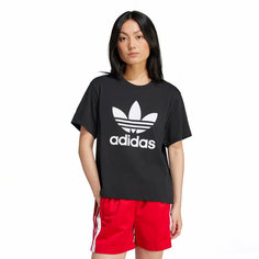 Футболка спортивная adidas, размер M, черный/черный