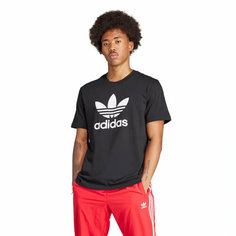 Футболка спортивная adidas, размер M, черный/черный