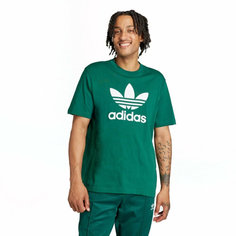 Футболка спортивная adidas, размер S, зеленый