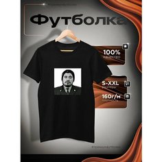 Футболка спортивная, размер L, черный Без бренда