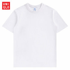 Футболка Uniqlo хлопок 100%, размер 46-48, белый 1981