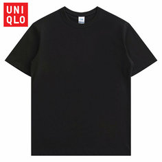 Футболка Uniqlo хлопок 100%, размер 48-50, черный/Volvo its in my DNA