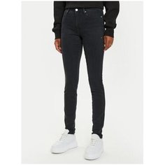 Джинсы скинни GUESS Skinny Fit, размер 26/31, черный