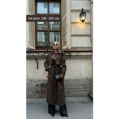 Тренчкот Weshalka, размер 44-48, коричневый