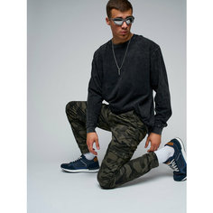 Брюки джоггеры EBSH Весна-Лето-Осень камуфляж, размер 31, зеленый, хаки