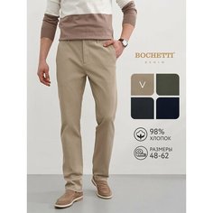 Брюки чинос Bochetti, размер 34/33, бежевый