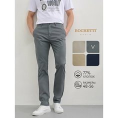 Брюки чинос Bochetti, размер 31/33, серый
