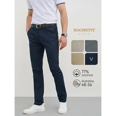 Брюки чинос Bochetti, размер 32/33, темно-синий
