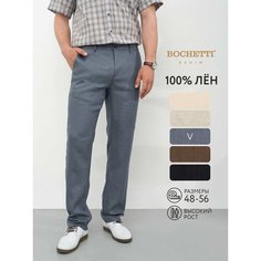 Брюки чинос Bochetti, размер 34/33, голубой