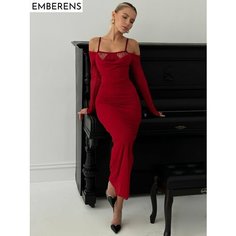 Платье EMBERENS Весна-лето 2025, размер L, красный