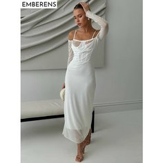 Платье EMBERENS Весна-лето 2025, размер M, белый