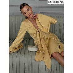 Платье EMBERENS Весна-лето 2025, размер 52, желтый