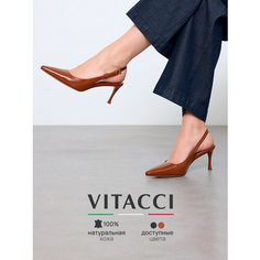 Туфли слингбэки VITACCI, размер 35, рыжий