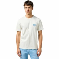 Футболка Wrangler Men Wrangler Logo Tee, размер L, белый