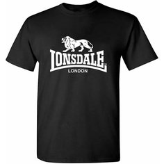 Футболка спортивная LONSDALE, размер M, черный