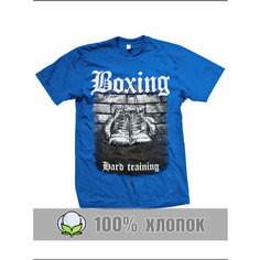Футболка спортивная RexTex, размер 48, синий