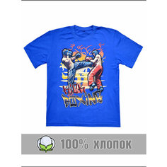 Футболка спортивная RexTex, размер 56, синий