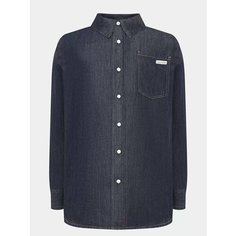 Рубашка Calvin Klein Jeans, размер M, темно-синий