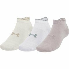Носки Under Armour Essential Low Cut 3pk, комплект, 3 пары, размер MD, разноцветный