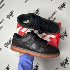 Кроссовки NIKE Dunk Low Retro, размер 46 eu / 12 US / 30 см, коричневый/черный