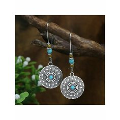 Серьги, эмаль, бирюза синтетическая, голубой, коричневый, серый be Self True Jewel