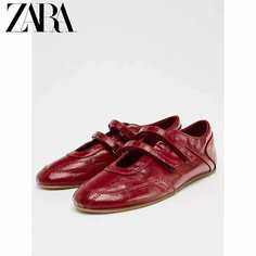 Балетки Балетки Zara, размер 38, красный No Brand