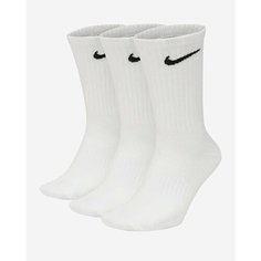 Носки NIKE Everyday Lightweight, комплект, 100 den, 5 пар, 5 уп., размер М, белый