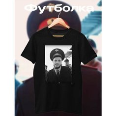 Футболка спортивная, размер L, черный Без бренда