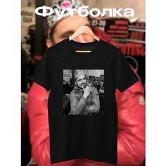 Футболка спортивная, размер XXL, черный Без бренда