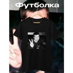 Футболка спортивная, размер M, черный Без бренда