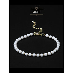 Браслет-нить BL Jewelry, агат, 1 шт., размер 19 см, белый