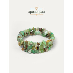 Жесткий браслет BL Jewelry, хризопраз, 1 шт., размер 19 см, коричневый, зеленый