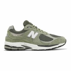 Кроссовки New Balance 2002R, размер 43 EU, зеленый, белый, серебряный, черный, серый