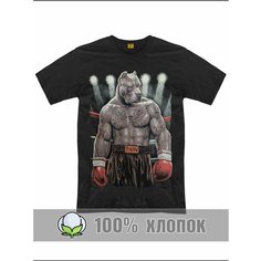 Футболка спортивная RexTex, размер 50, черный