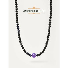 Чокер BL Jewelry, аметист, агат, длина 40 см