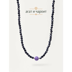 Чокер BL Jewelry, чароит, агат, длина 40 см, фиолетовый