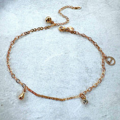 Браслет на ногу XUPING JEWELRY, 1 шт., золотой