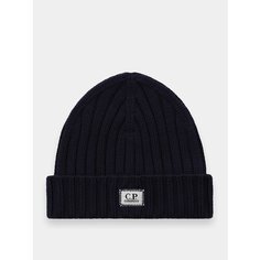 Шапка-бини C.P. COMPANY Extra Fine Merino Wool Logo для мужчин, размер One size, фиолетовый