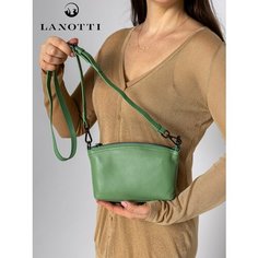 Сумка клатч LANOTTI, фактура зернистая, мятный