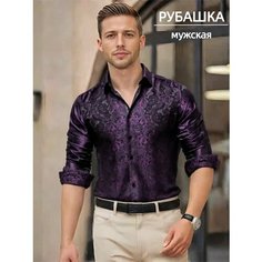 Рубашка Весна-лето 2025, размер XL, красный Нет бренда
