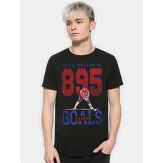 Футболка Design Heroes Александр Овечкин / Рекорд 895 шайб / Хоккей, размер S, черный