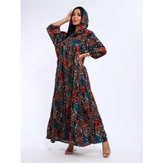 Платье YolKa_Dress Базовая стильная коллекция, размер единый, синий