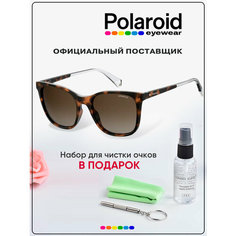 Солнцезащитные очки Polaroid, коричневый